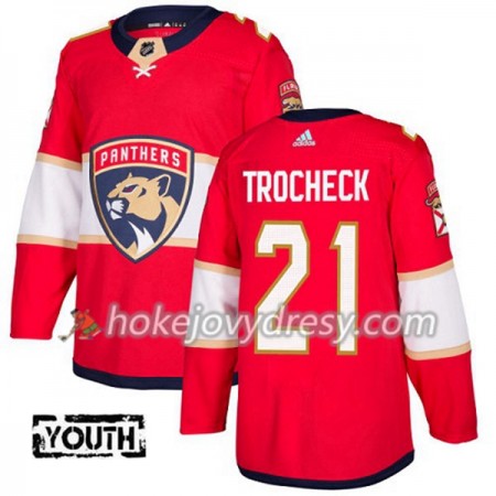Dětské Hokejový Dres Florida Panthers Vincent Trocheck 21 Červená 2017-2018 Adidas Authentic